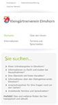 Mobile Screenshot of kgv-elmshorn.de